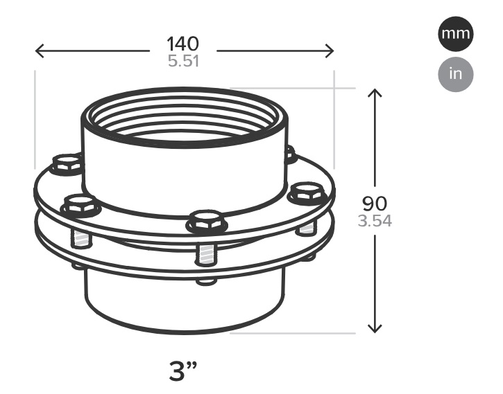 Drawing of JT fountain Cable Inlet